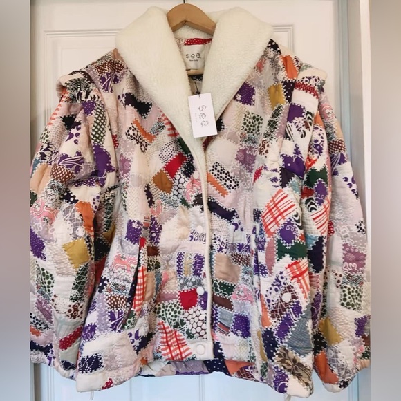 NWT $625 Sea Harlow Patchwork Puffer Jacket - Picture 10 of 16
